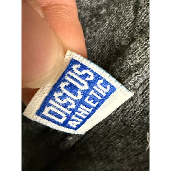 Discus Athletic Hoodie Blank Dark Gray Vintage 90s Mens Medium‎ Made In The USA - Picture 3 of 6
